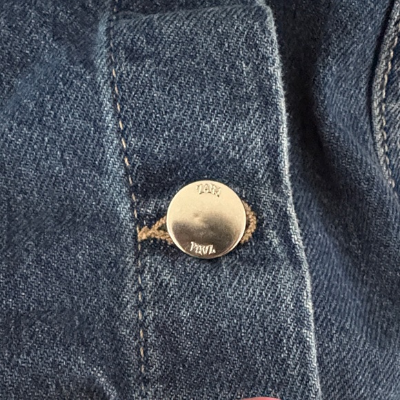 Zara Denim Button-Up Mini Dress - Picture 5 of 8